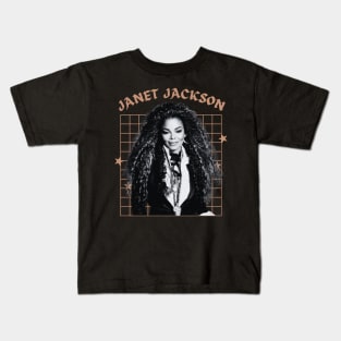 Janet jackson --- 70s aesthetic Kids T-Shirt